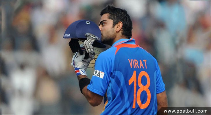Virat Kohli's Jersey number 