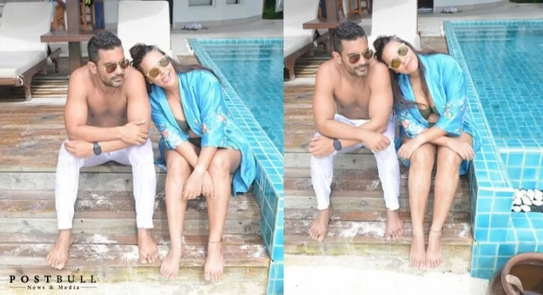 Neha Dhupia’s latest Bikini photoshoot with Husband Angad
