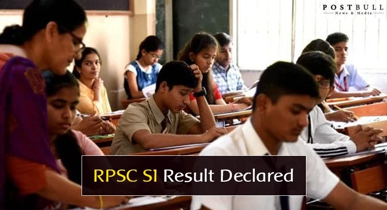 RPSC SI 2023 Result Declared Check  at rpsc.rajasthan.gov.in