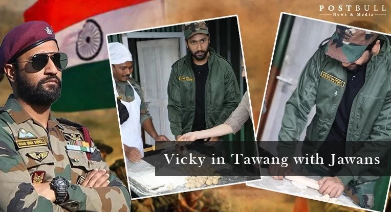 In Arunachal Pradesh’s Tawang, Vicky Makes ‘‘Roti’’ for Indian Army Jawans