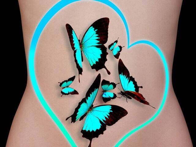 Butterflies in stomach