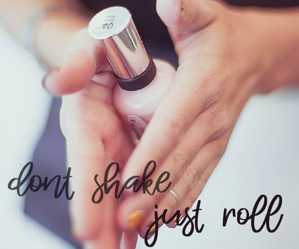 Roll the nail paint before use