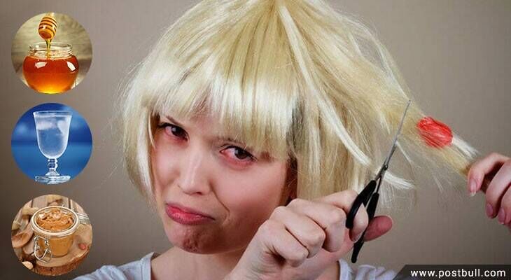Remove Chewing gum from hair
