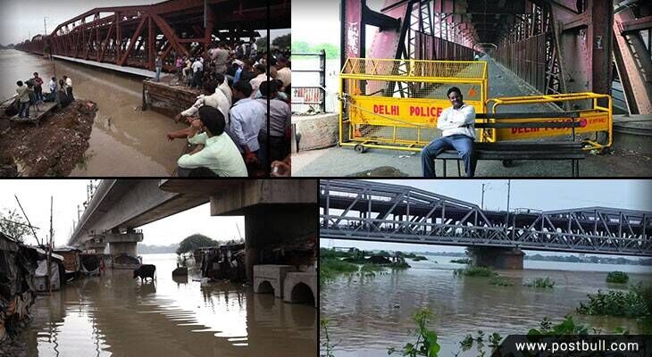 Yamuna Bank crosses danger mark
