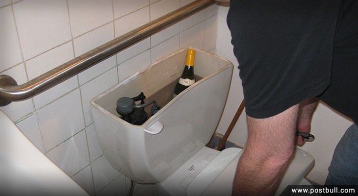 toilet in fridge
