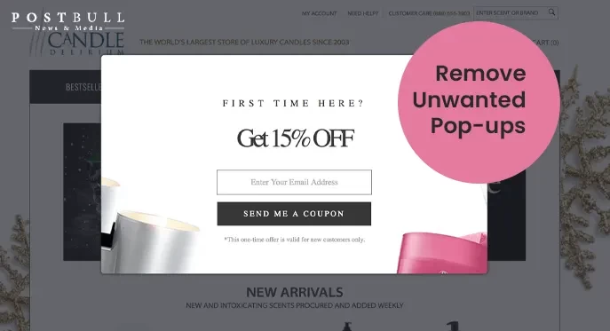 Remove Unwanted Pop Ups