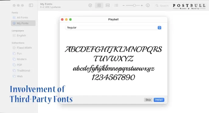Involvement Of Third Party Fonts