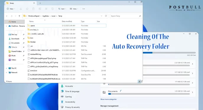 Cleaning Of The Auto Recovery Folder